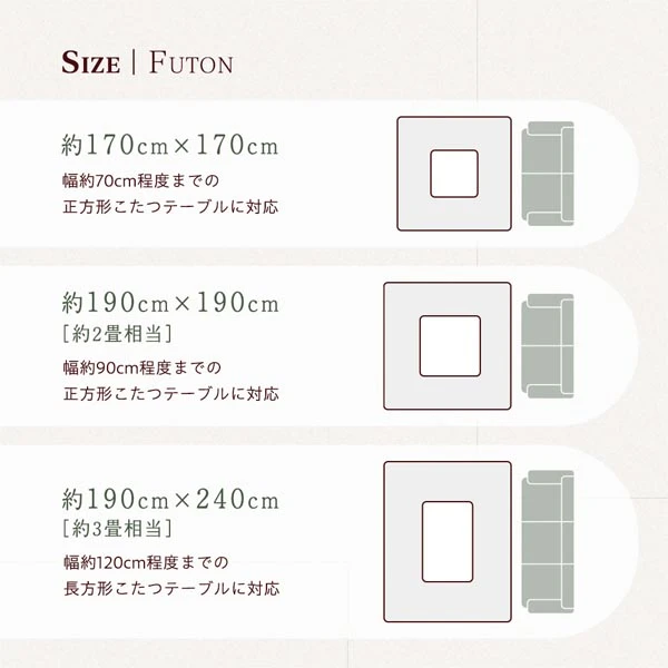 掛け布団サイズ