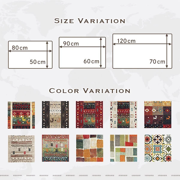 サイズバリエーション ・ カラーバリエーション