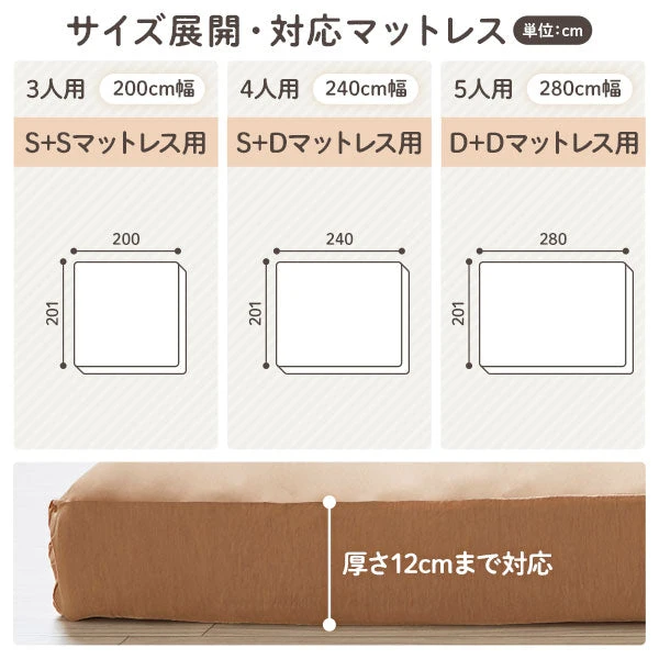 サイズ展開 ・ 対応マットレス