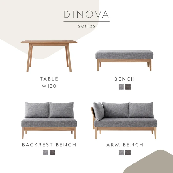 天然木ニレ材使用ソファダイニング ・ 食事もくつろぎもこれ一台で。