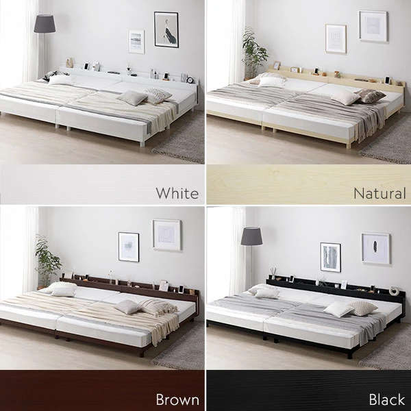 カラーバリエーションは4色 ホワイト ナチュラル ブラウン ブラック