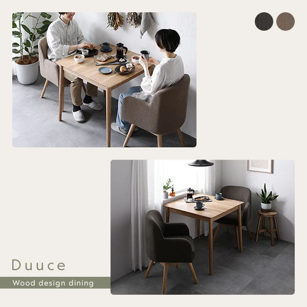 ソファのようにくつろげるチェアと 、 無垢材のぬくもりが空間をやさしく 、 穏やかな雰囲気にしてくれます。