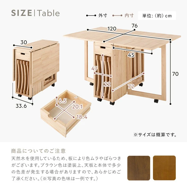 テーブルサイズ