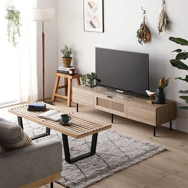 ラタン調テレビボード