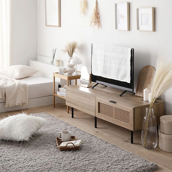 ラタン調テレビボード