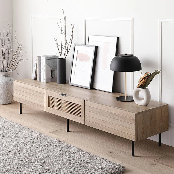 ラタン調テレビボード