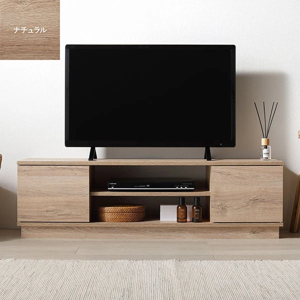 扉付きテレビボード ナチュラル