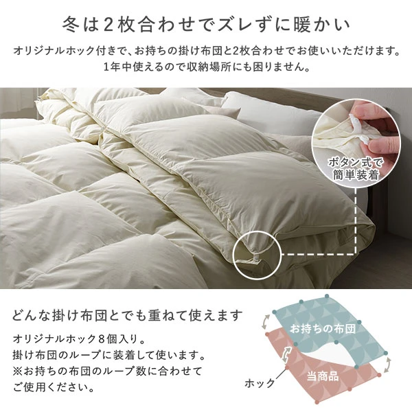 冬は2枚合わせでズレずに暖かい