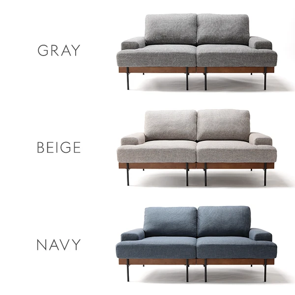 カラーバリエーションは3色。グレー ・ ベージュ ・ ネイビー