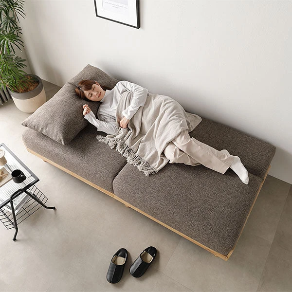 ベッド時にはくつろげる大きさ