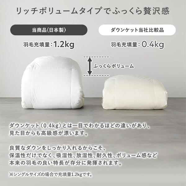 リッチボリュームタイプでふっくら贅沢感